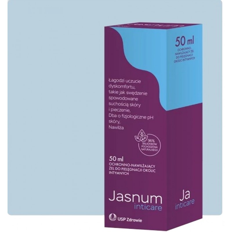 Гель для інтимної гігієни JASNUM INTICARE, захисно-зволожуючий, 50 мл