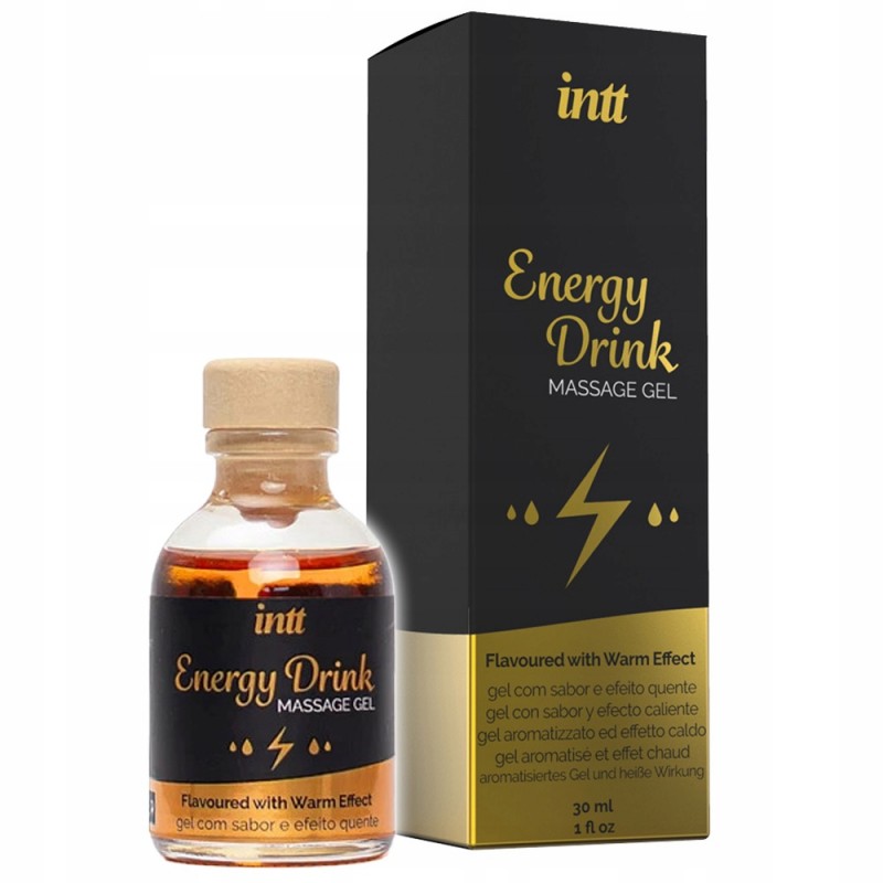 Інтимний гель для масажу, зігріваючий. Аромат energy drink.