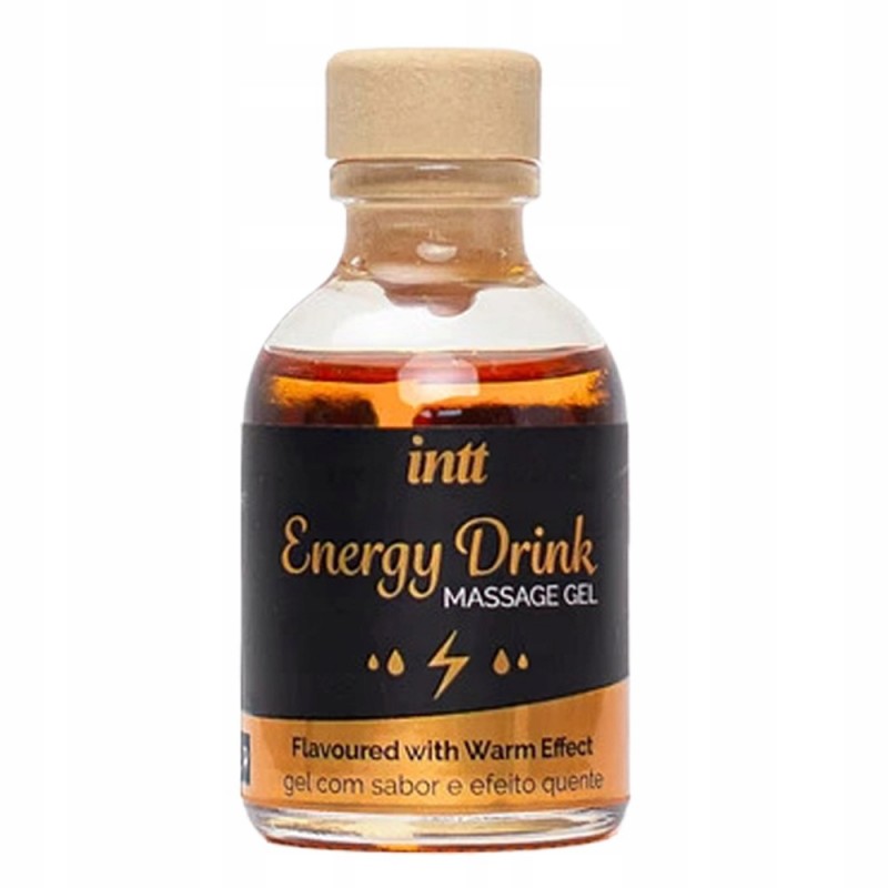 Інтимний гель для масажу, зігріваючий. Аромат energy drink.