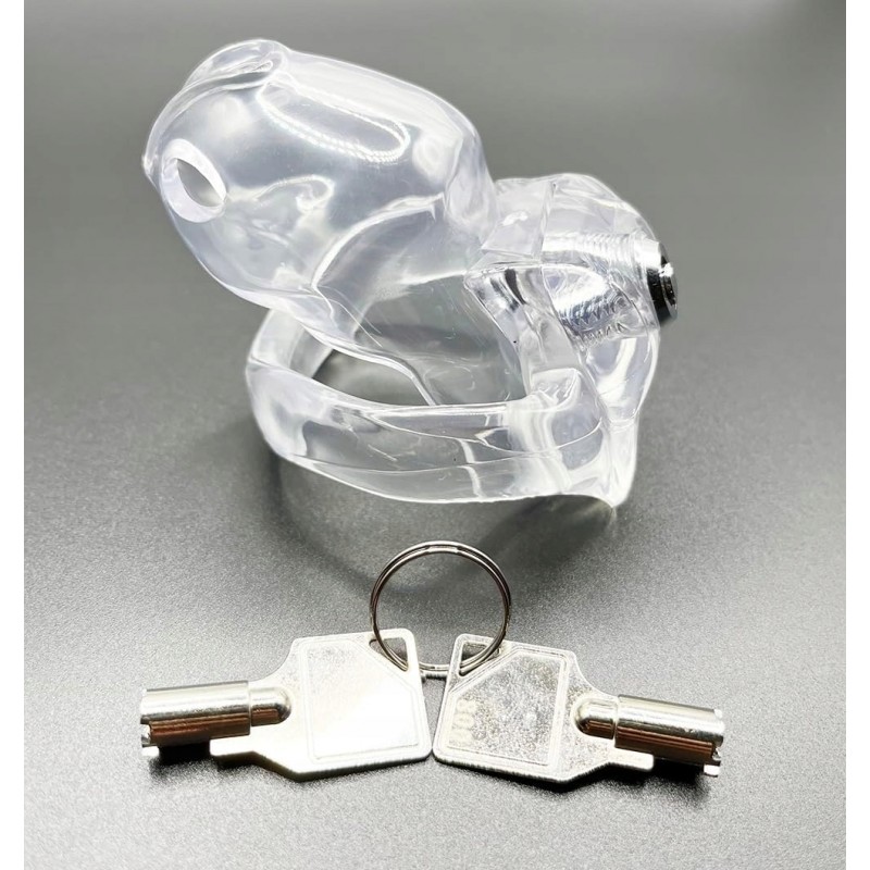МІНІ ПОЯС ЧЕСНОТИ КЛІТКА CHASTITY NANO БЕЗБАРВНИЙ МАЛЕНЬКИЙ КОРОТКИЙ