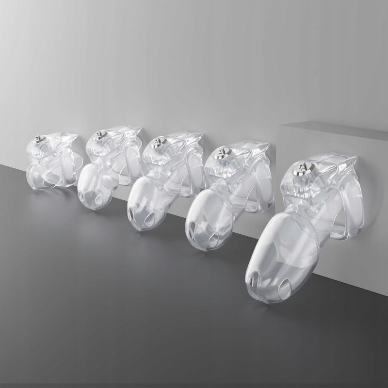 ПОЯС ЧЕСНОТИ КЛІТКА CHASTITY СТАНДАРТ БЕЗБАРВНИЙ