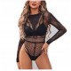 НИЖНЯ БІЛИЗНА Bodystocking ЧОРНА БОДІ ЖІНОЧА 1686