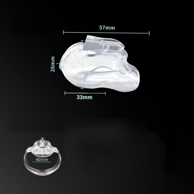 МІНІ ПОЯС ЧЕСНОТИ КЛІТКА CHASTITY NUB БЕЗБАРВНИЙ НАЙМЕНШИЙ