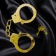 Наручники металеві на руки золоті ЕРОТИЧНІ ГАДЖЕТИ БДСМ ДЛЯ ДОРОСЛИХ довговічні