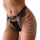 ДЖГУТ HARNESS ДЛЯ ТАЛІЇ СТЕГНА З ЛАНЦЮЖКАМИ CHAINS ЧОРНИЙ