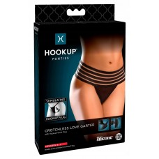 СТРІНГИ БЕЗ ПРОМЕЖИНИ З АНАЛЬНОЮ ПРОБКОЮ HOOKUP PANTIES р. XL/XXL чорний No2