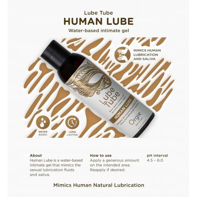 УЛЬТРА СЛИЗЬКИЙ ВОДЯНИЙ ЛУБРИКАНТ ORGIE LUBE TUBE HUMAN