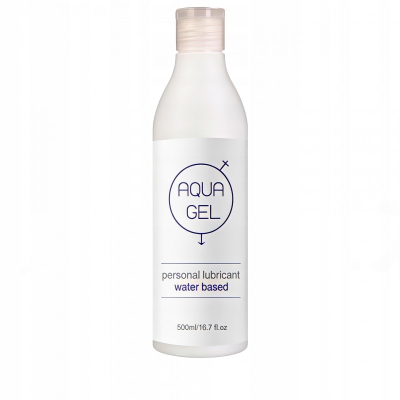 AQUA GEL ЕФЕКТИВНИЙ ГЕЛЬ КОВЗАННЯ ДЛЯ СЕКСУ ЗВОЛОЖУЮЧИЙ ЛУБРИКАНТ 500мл