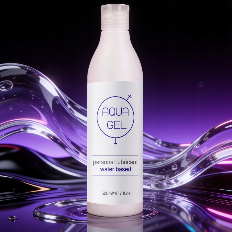 AQUA GEL ЕФЕКТИВНИЙ ГЕЛЬ КОВЗАННЯ ДЛЯ СЕКСУ ЗВОЛОЖУЮЧИЙ ЛУБРИКАНТ 500мл