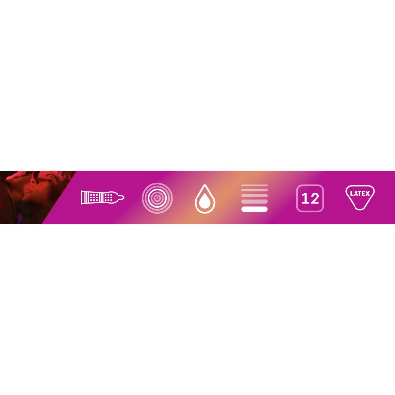Презервативи Durex PLEASUREMAX 10 з ребрами та пухирцями