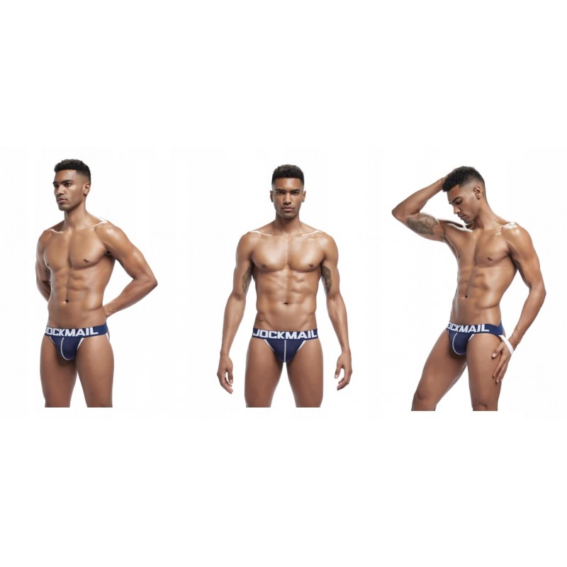 СЕКСУАЛЬНА ТЕМНО-СИНЯ ДИХАЮЧА JOCKSTRAP JOCKMAIL L