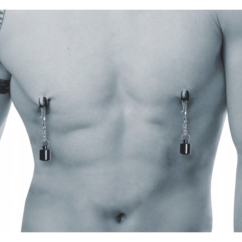 Затискач Sextreme срібний fetish collection