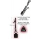 Затискач Sextreme срібний fetish collection