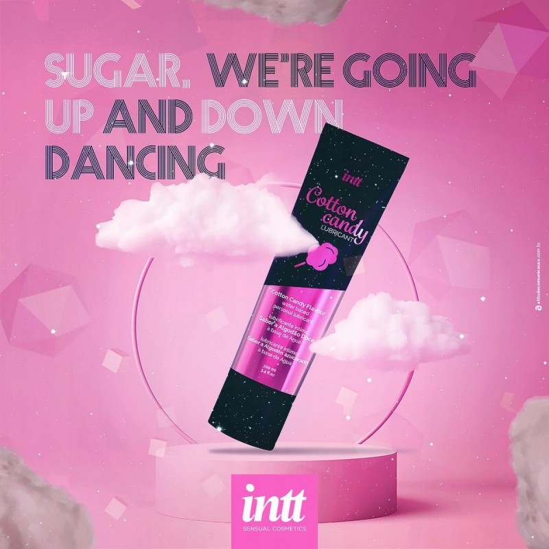ВОДЯНИЙ ЛУБРИКАНТ INTT COTTON CANDY 100 МЛ