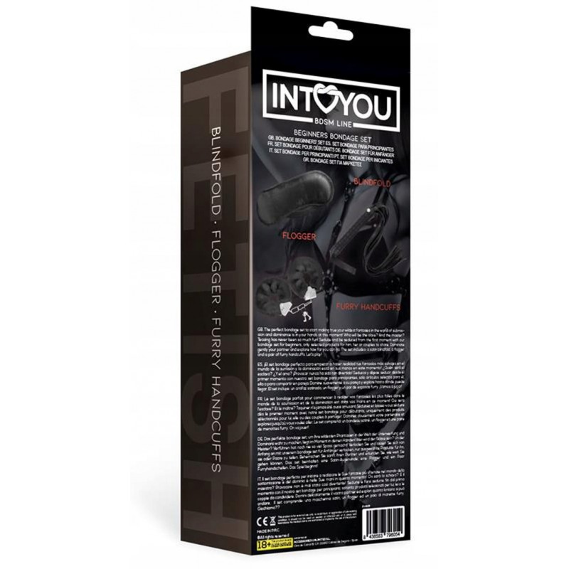 ЧОРНИЙ ЕРОТИЧНИЙ НАБІР INTOYOU БДСМ LINE