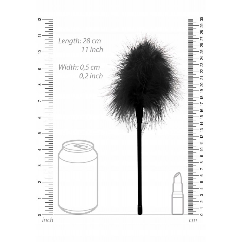 Feather Tickler Чорне Перо для Полоскотання Дражнення БДСМ