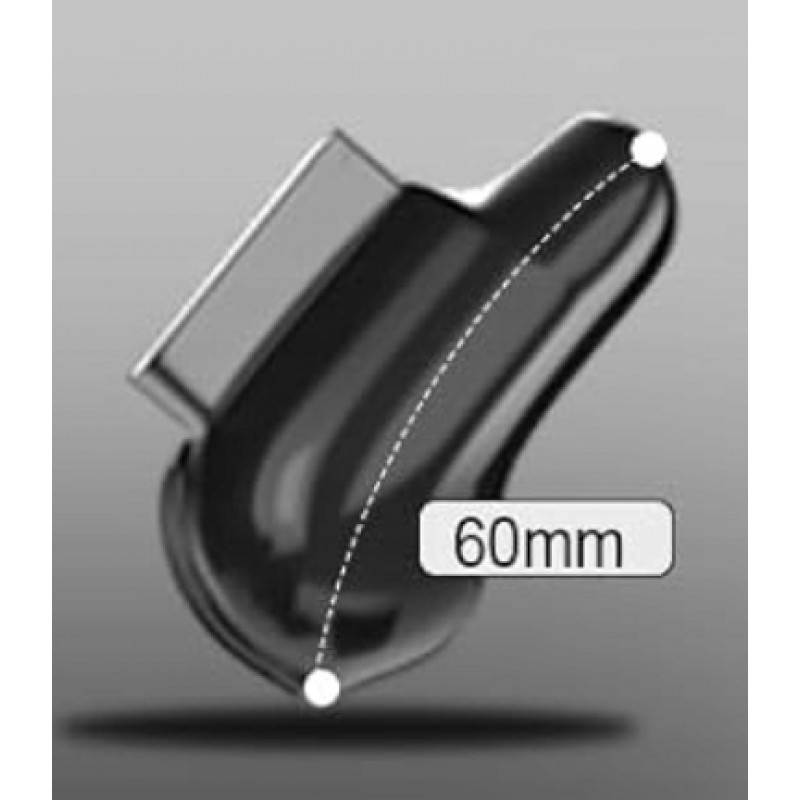 МАЛЕНЬКИЙ ЧОРНИЙ ПОЯС ЧЕСНОТИ CHASTITY NUB Ring 45мм