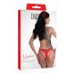 Сексуальні Червоні Відкриті Стрінги Наомі Страппі Crotchless Daring Red L/XL