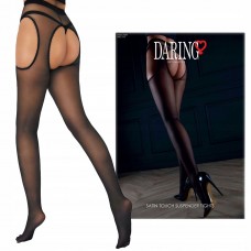 Колготки з вирізом у кроці Strip Panty Satin Touch з підтяжками, універсальний розмір