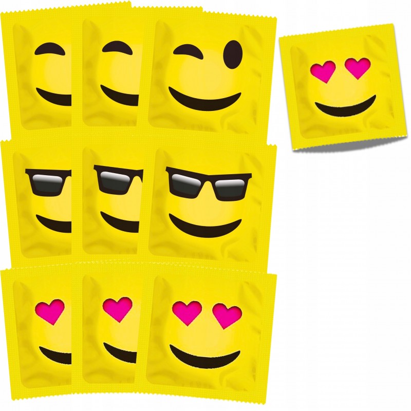 ПРЕЗЕРВАТИВИ EXS EMOJI УПАКОВКА 144 ШТУКИ + Бонус НАБІР СМАКОВИХ ГЕЛІВ