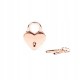 Liebe Seele замочок Rose Gold Heart Shape Padlock (2pcs a set)