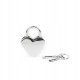 Liebe Seele замочок Silver Heart Shape Padlock (2pcs a set)