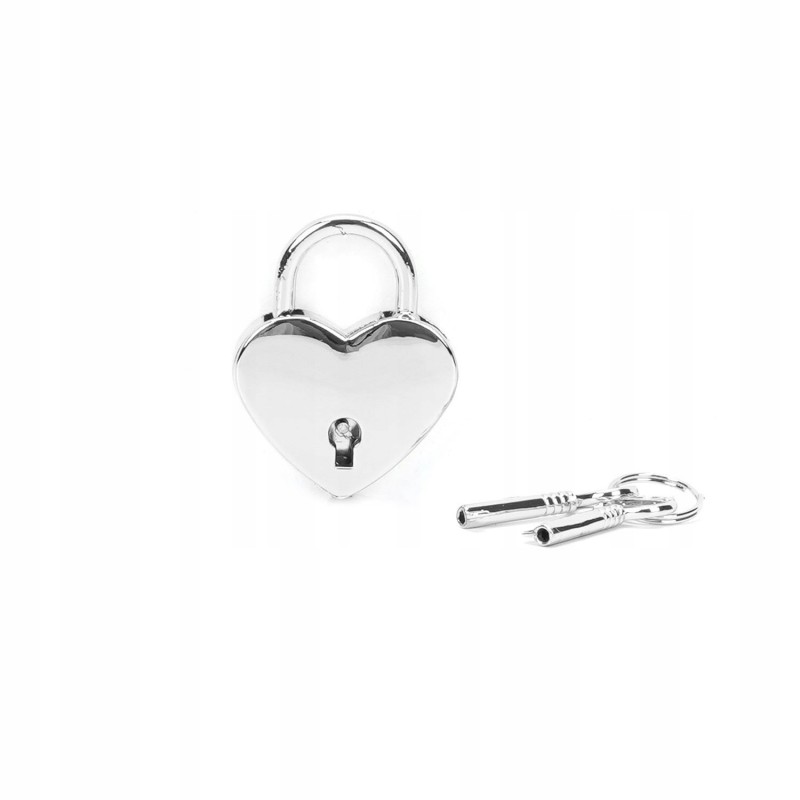 Liebe Seele замочок Silver Heart Shape Padlock (2pcs a set)