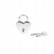 Liebe Seele замочок Silver Heart Shape Padlock (2pcs a set)