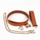 LOCKINK феєрія з поводком Collar with Leash Set Браун