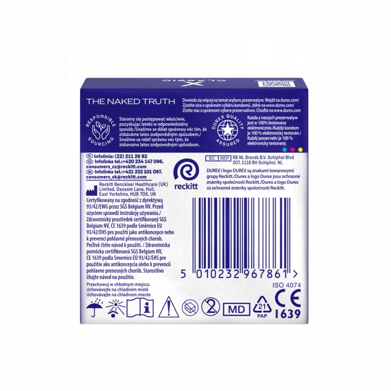 Презервативи Durex Classic 3 Штуки