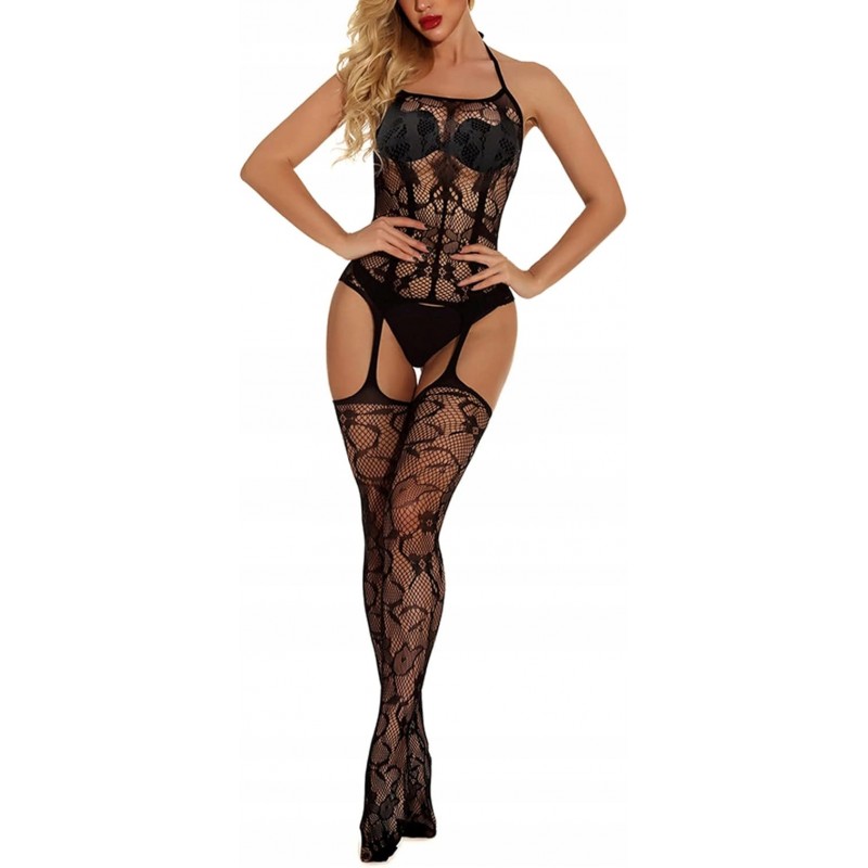 Сексуальна жіноча еротична нижня білизна мереживна bodystocking r. універсальна
