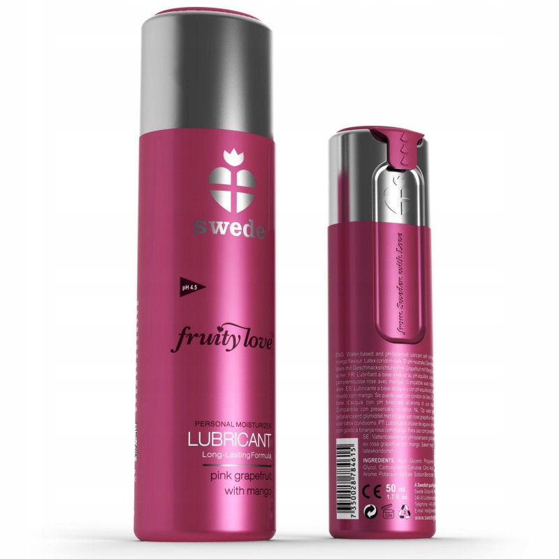 Swede Fruity Love Любрикант Pink Grapefruit & Mango 100мл, зволожуючий