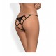 Стрінги Obsessive Miamor crotchless panties р. S/M чорний