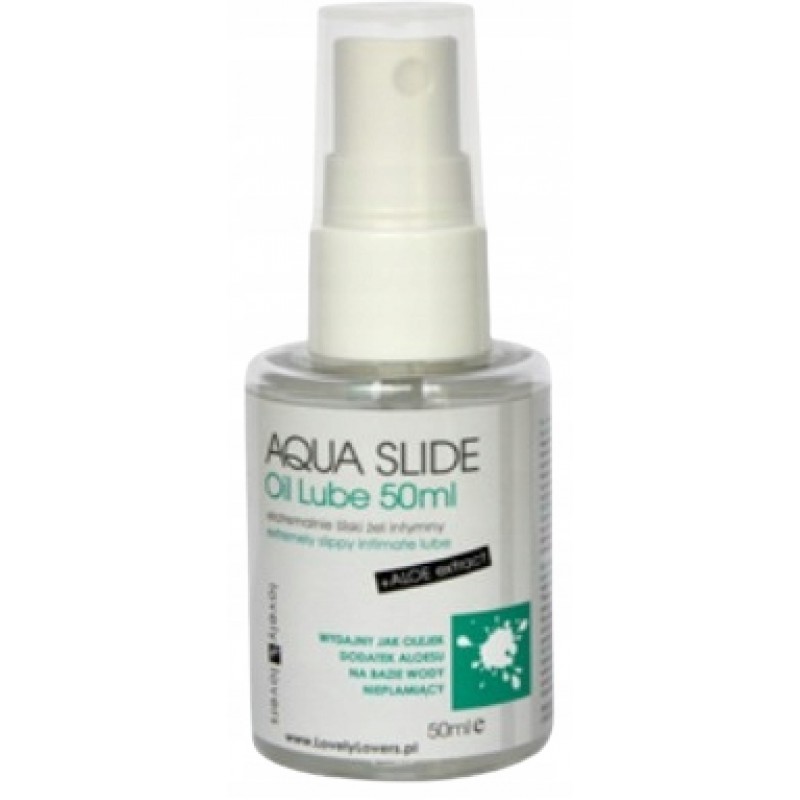 2x Lovely Lovers Aqua Slide Oil Lube 50мл Не залишає плям На водній основі