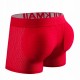 СЕКСУАЛЬНІ ЧОЛОВІЧІ ЧЕРВОНІ БОКСЕРИ ЗІ ВСТАВКОЮ PUSH UP MESH XXL