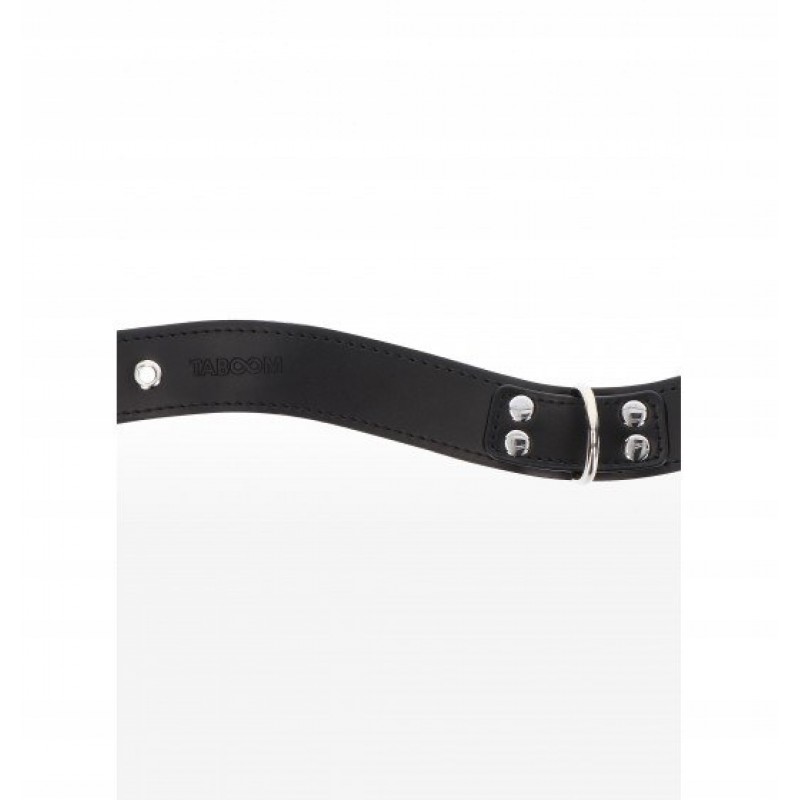 Taboom Нашийник БДСМ чорний Elegant D-Ring Collar Чорний