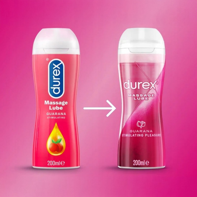 Інтимний гель Durex Massage Lube Guarana 200 мл для стимулюючого масажу