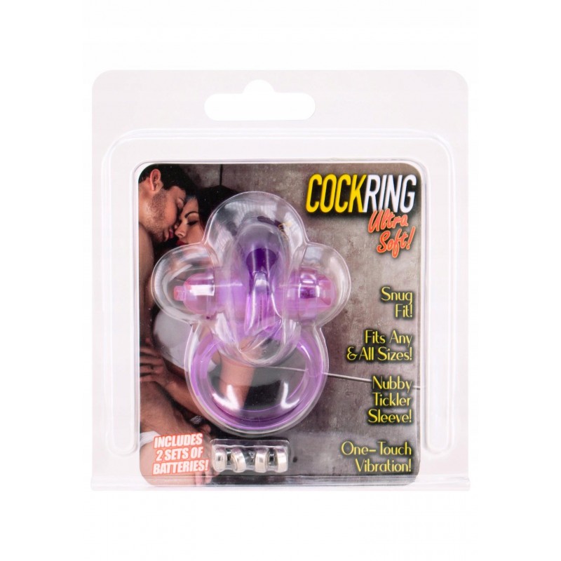 Кролик вібраційний Cockring Purple