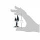 Анальна пробка зі стразами срібна класична ANAL PLUG біжутерія анальна