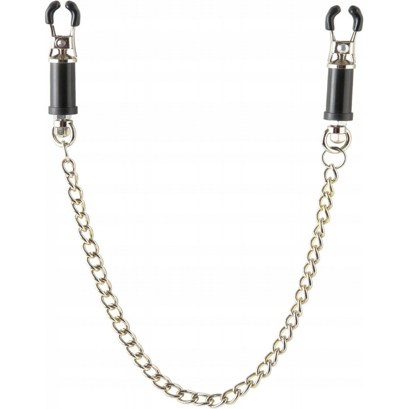 Фетиш Fantasy Series Nipple Barrel Clamps пряжки для сосок з ланцюжком