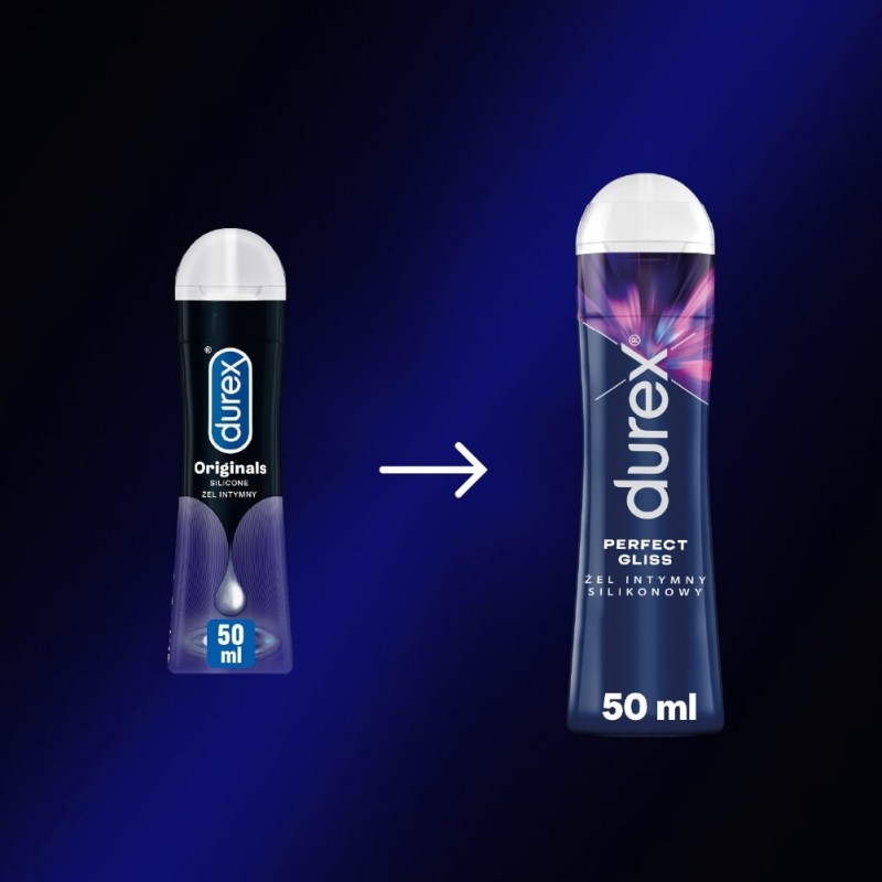 ІНТИМНИЙ ГЕЛЬ DUREX PLAY PERFECT GLISS СИЛІКОНОВИЙ 50 мл посилює відчуття