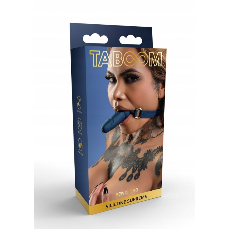 Силіконовий пеніс Ball Gag Blue