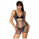 Еротичний костюм BODYSTOCKING сексуальне боді СРІБЛО