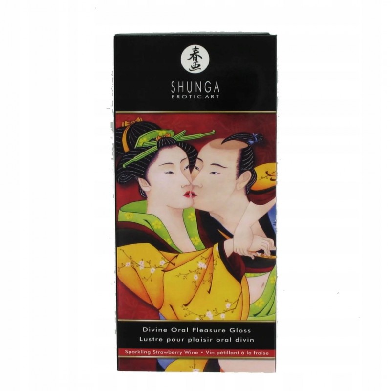 Блиск для ротової порожнини Shunga Divine Oral Pleasure Gloss Ігристе полуничне вино 10 мл