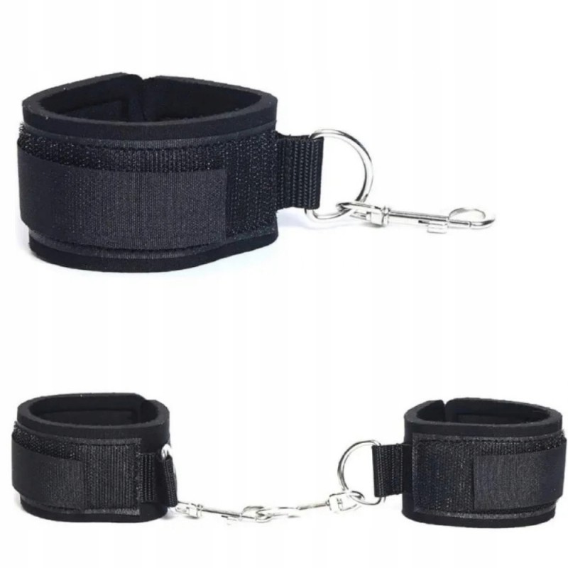 Комплект БДСМ Секс Бондаж Restraints для пар Регульовані Ремінці з Наручниками Kit
