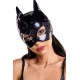 Маска котяча кішка блискуча Glossy Wetlook Cat Mask ANN black універсальна