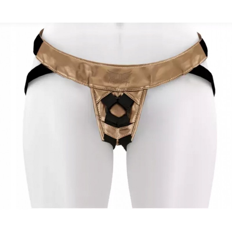 Збруя e\\Erotic Strap-On MYTHOLOGY Bronze S/M – Регульована, Гнучка