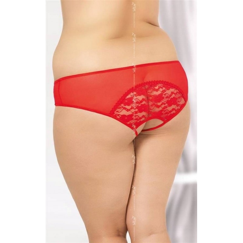 Сліпи SoftLine відкриті 2466 Plus Size р. XL червоні