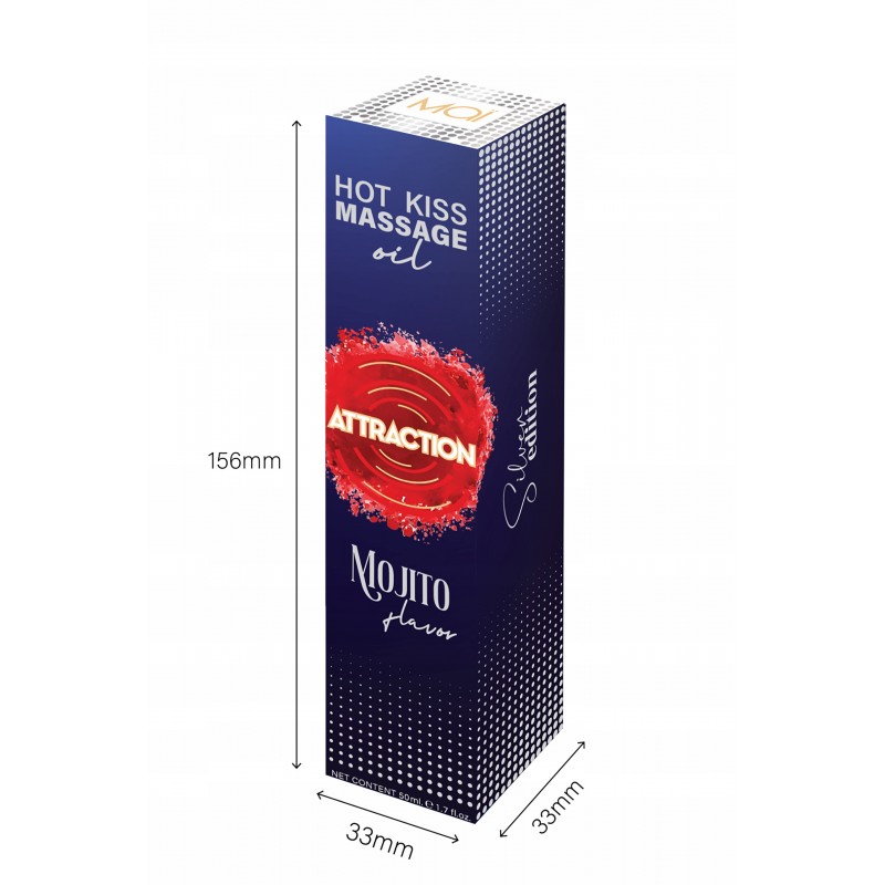 MAI Attraction Масажна олія Hot Kiss Mojito 50мл