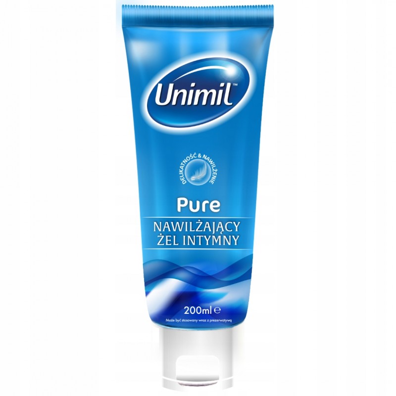 Гель Інтимний Любрикант зволожуючий UNIMIL Pure великий 200мл + зразок Бонус